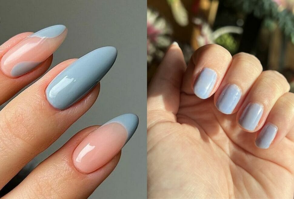 Trend Kuku Musim Panas Blueberry Milk Nails