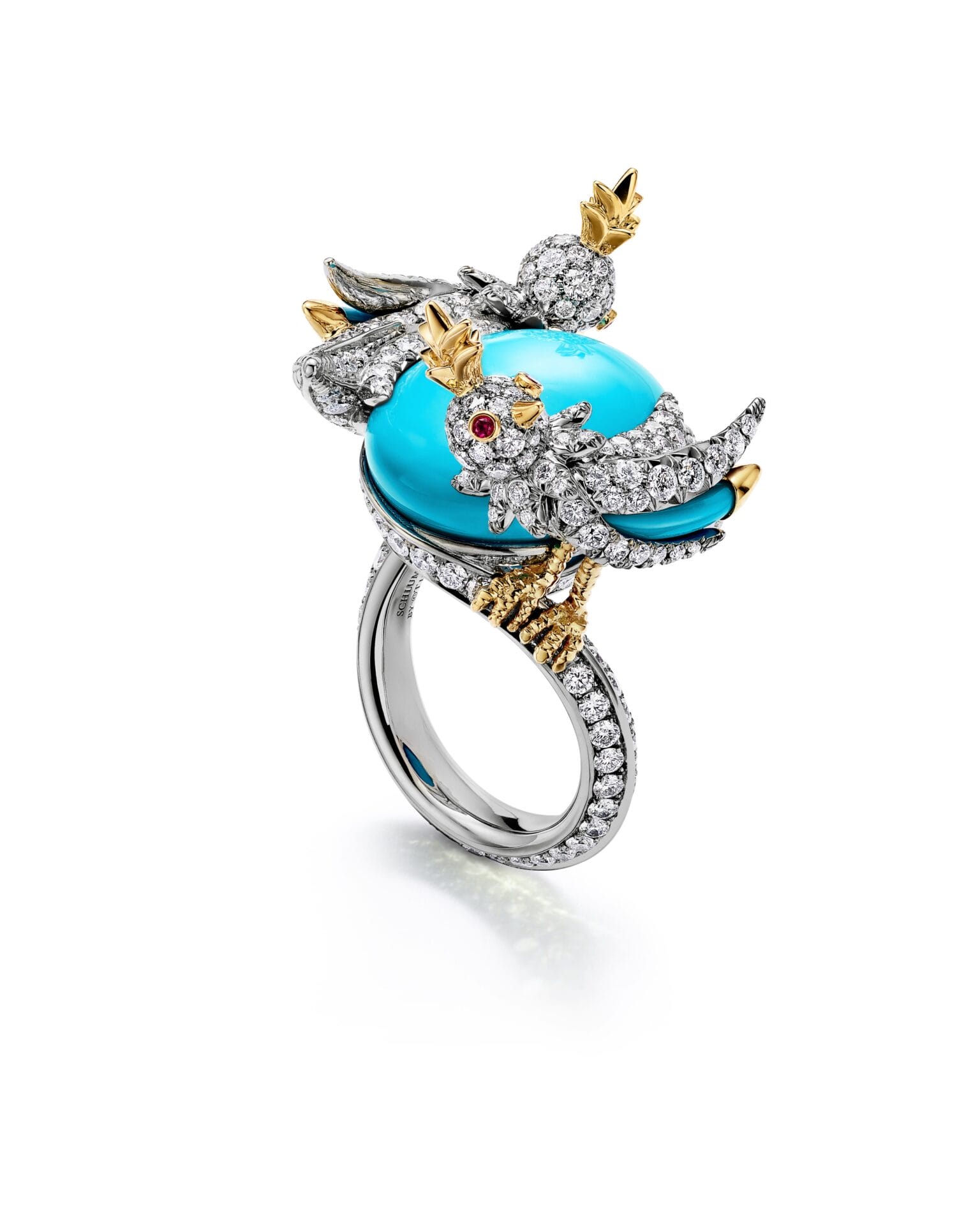 Bird on a Rock by Tiffany