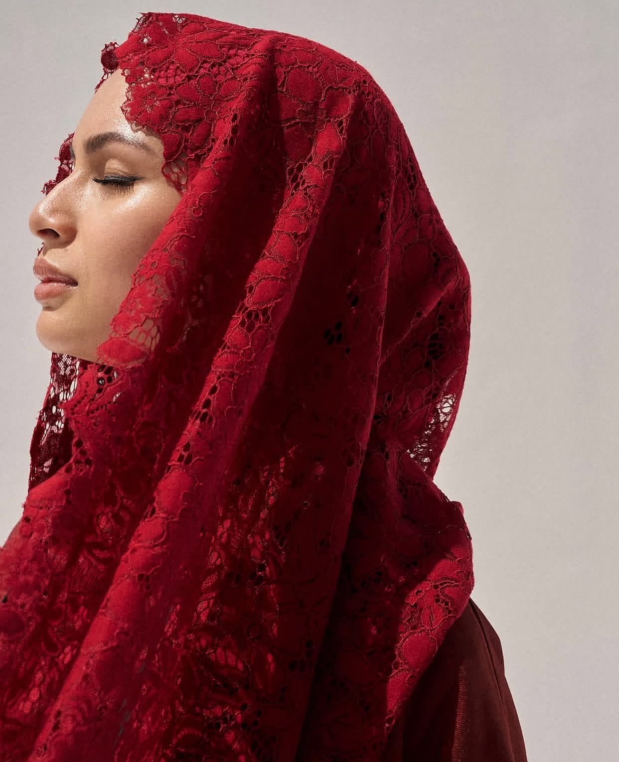 Tudung Lace Sentuhan Akhir Lebaran 2026